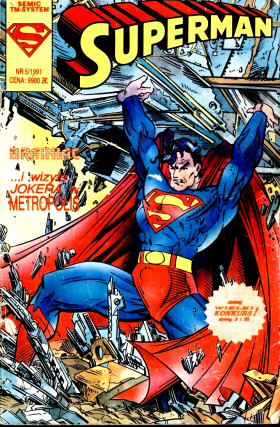 Superman 05/1991 - ...fantastyczny Brainiac/...umrzeć ze śmiechu w Metropolis/Gry i zabawy